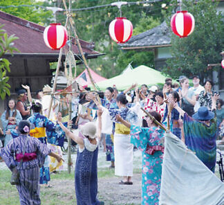 生唄生演奏による盆踊り