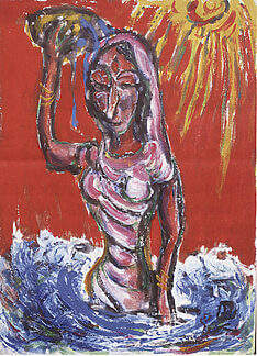 岩崎巴人「沐浴」