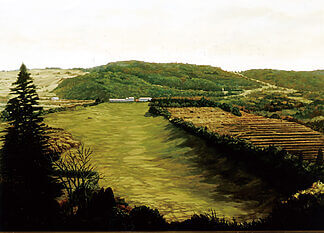 野﨑雪夫「牛舎眺望」